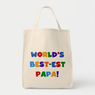 Best Papa-overhemden en -cadeaus van Bright kleure Tote Bag