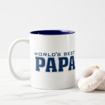 Best Papa Two-Tone van de wereld