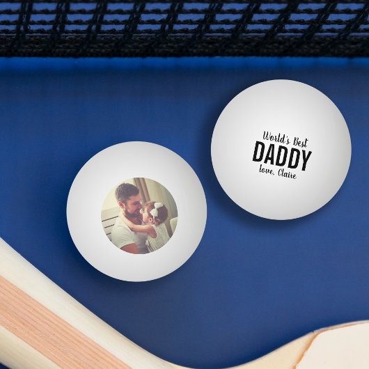 Best Papa Vaderdag Foto van de wereld Pingpongbal