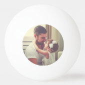 Best Papa Vaderdag Foto van de wereld Pingpongbal (Voorkant)