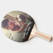 Best Papa Vaderdag Foto van de wereld Tafeltennisbatje (Zijkant)