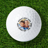 Best Papa Vaderdag Photo Golf Balls ter wereld Golfballen