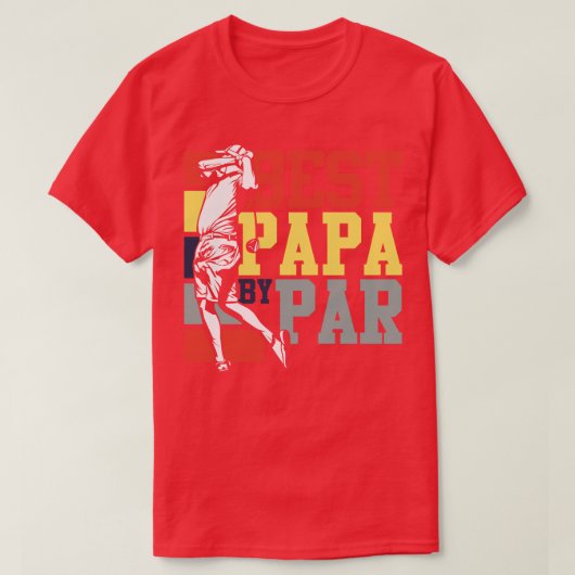 Best Papa van Par Golf T-shirt (Design voorkant)