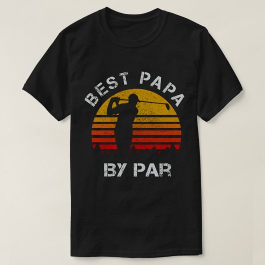Best Papa van Par Golf T-shirt (Design voorkant)