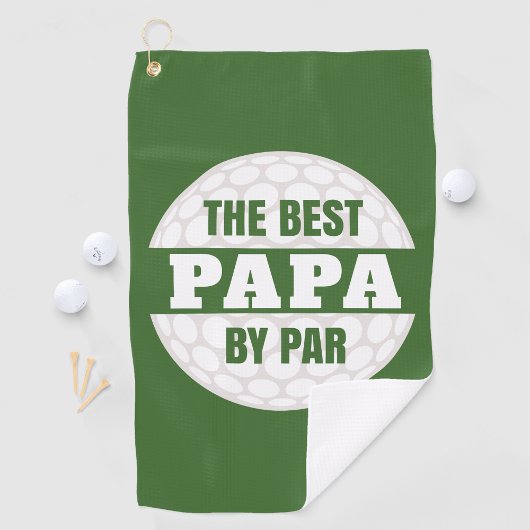 Best Papa van Par Golfers Funny Pun Golfhanddoek