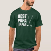 Best Papa van Par Golfing T-shirt (Voorkant)