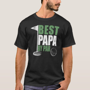 Best Papa van Par Vaderdag Golf Dad Grandpa T-shirt