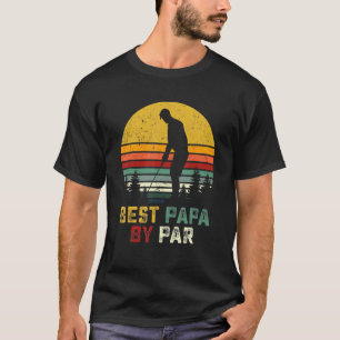 Best Papa van Par Vaderdag Golf Gift Grandpa T-shirt