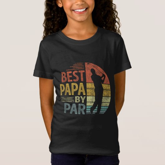 Best Papa van Par Vaderdag Golf Gift Grandpa T-shirt (Voorkant)