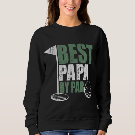 Best Papa van Par Vaderdag Golf Gift Grandpa Trui (Voorkant)