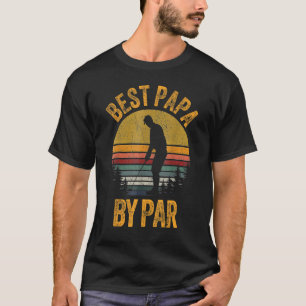 Best Papa van Par  Vaderdag Golf Grandp T-shirt