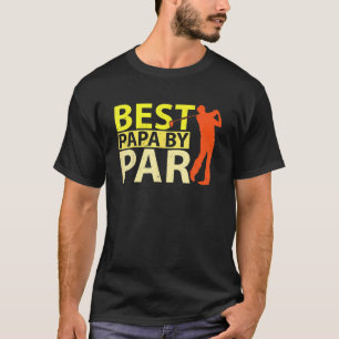 Best Papa van Par Vaderdag Golf Lover Gift Papa T-shirt