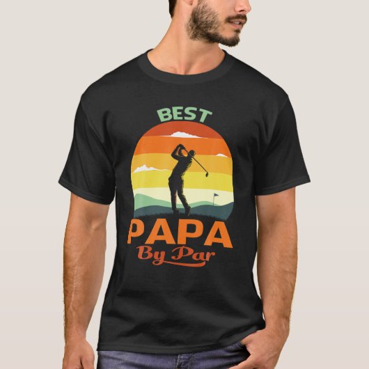 Best Papa van Par Vaderdag Golf T-shirt (Voorkant)