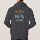 Best Papa wereldwijd Hoodie (Achterkant)