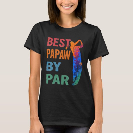 Best Papaw by Par Golf T-shirt (Voorkant)
