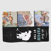 Best Papaw by Par | Monogram fotocollage Golfhanddoek (Horizontaal)