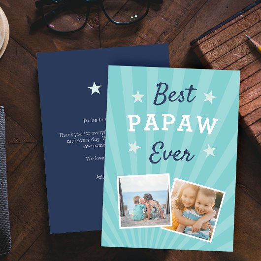 Best Papaw Ever | Foto Vaderdag Kaart
