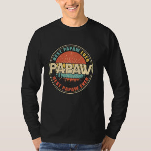 Best Papaw Ever  Retro Funny Dad Grandpa Fa T-shirt