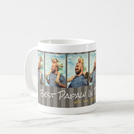 Best Papaw in de wereld Custom Photos Coffee Mok (Voorkant links)