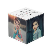 Best Papaw & most Loved Photo Cadeau ter wereld Kubus (Voorkant hoekig)