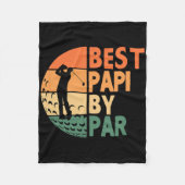 Best Papi By Par Golfing Funny Golf Golfer  Fleece Deken (Voorkant)