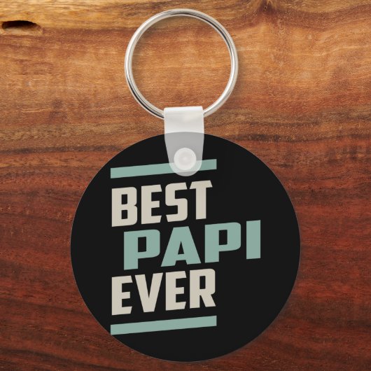 Best Papi Ever Sleutelhanger (Voorkant)