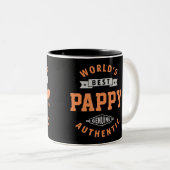 Best Papi ter wereld Tweekleurige Koffiemok (Voorkant rechts)