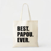 Best Papou Ever Canvas tas (Voorkant)