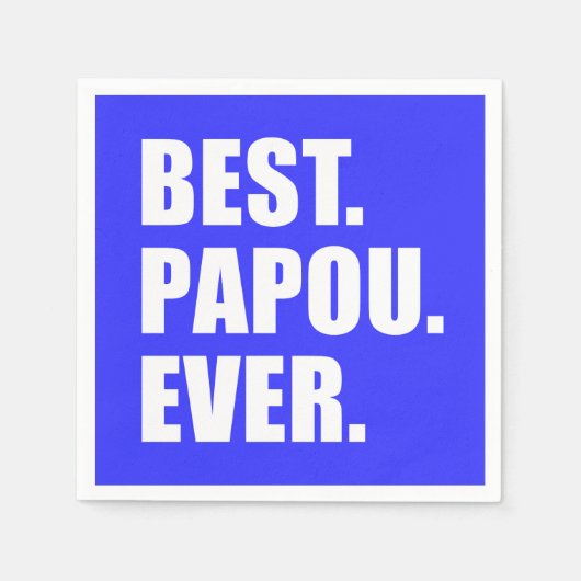 Best Papou Ever Greek Grandfather Party Servet (Voorkant)
