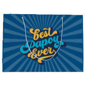 Best Papou Ever Vaderdag Groot Cadeauzakje (Achterkant)