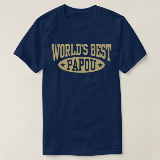 Best Papou van de wereld T-shirt (Design voorkant)