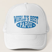 Best Papou van de wereld Trucker Pet (Voorkant)
