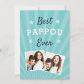 Best Pappou Ever | Foto Vaderdag Kaart (Voorkant)