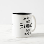 Best Pappou Ever Tweekleurige Koffiemok (Voorkant rechts)