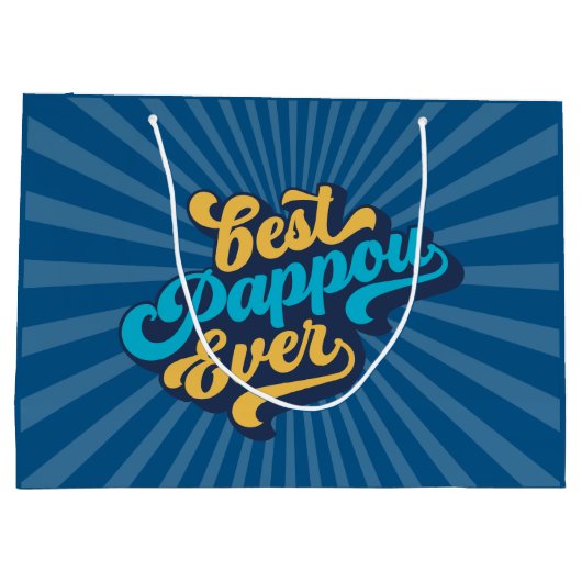 Best Pappou Ever Vaderdag Groot Cadeauzakje (Achterkant)