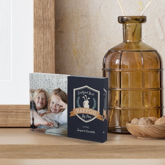 Best Pappou op Par | Golf Grandpa Fotoblokken