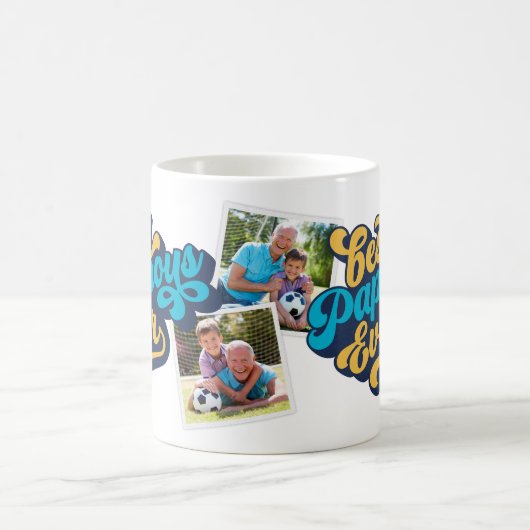 Best Pappous Ever | Foto grootvader Koffiemok (Center)