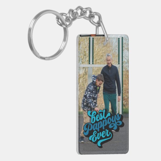 Best Pappous Ever | Foto opa Sleutelhanger (Voorkant Links)