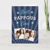 Best Pappous Ever | Foto Vaderdag Kaart (Voorkant)