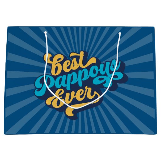 Best Pappous Ever Vaderdag Groot Cadeauzakje (Voorkant)