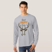 Best Pappy Deer Mannen T-Shirt (Voorkant volledig)