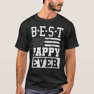 Best Pappy Ever ons Flag Grandpa Fathers Day Gift T-shirt