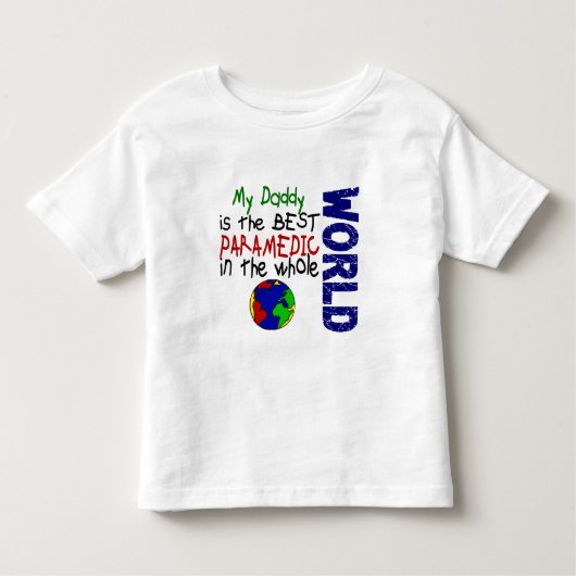 Best Paramedic in world 2 (papa) Kinder Shirts (Voorkant)