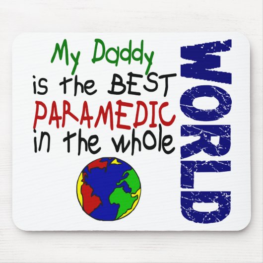 Best Paramedic in world 2 (papa) Muismat (Voorkant)