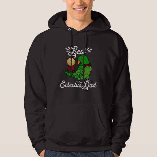 Best Parrot Dad I Male Eclectus Hoodie (Voorkant)