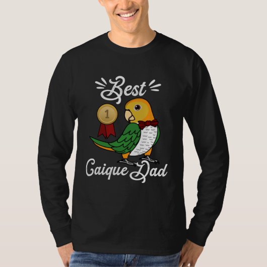 Best Parrot Dad I White bellied Caique T-shirt (Voorkant)