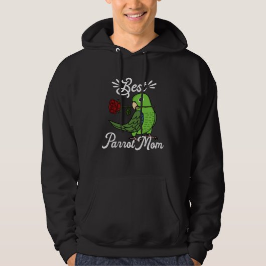 Best Parrot Mom I Green Parrotlet Hoodie (Voorkant)