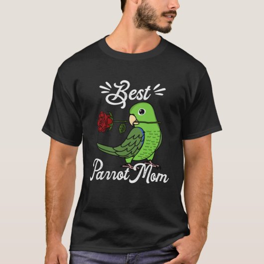 Best Parrot Mom I Green Parrotlet T-shirt (Voorkant)
