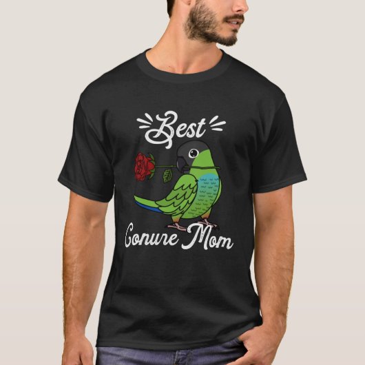 Best Parrot Mom I Nanday Conure T-shirt (Voorkant)