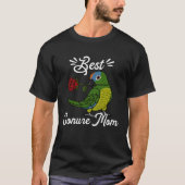 Best Parrot Mom I Peach fronted Conure T-shirt (Voorkant)